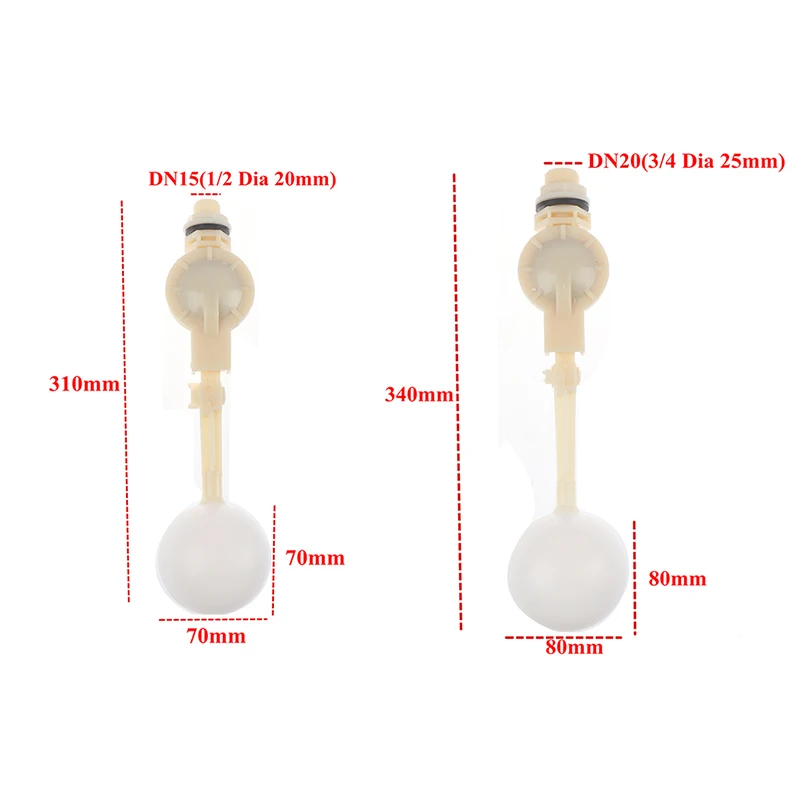 

DN15 DN20 1/2" 3/4" Adjustable Auto Fill Float Ball Valve Water Control Switch