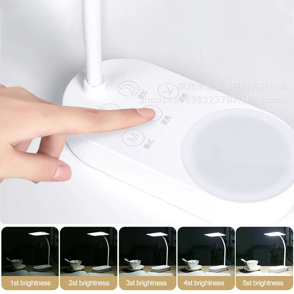 LED USB Rechargeable Table Lamp Desk Light Flexible Adjustable Angle | Лампы и освещение