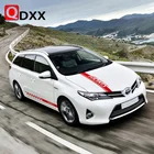 1 компл. Боковая деталь автомобильной капота для Toyota AURIS Racing Sport Стайлинг полосы автомобильный корпус пленка дверь боковой Декор виниловая наклейка