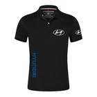 Новинка 2021, рубашки-поло Hyundai Motor, мужские брендовые классические мужские хлопковые повседневные спортивные футболки с коротким рукавом, мужские топы на заказ