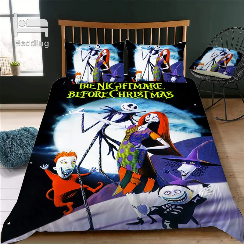 &quotКошмар перед Рождеством&quot 3D Постельное белье печатных постельное Queen