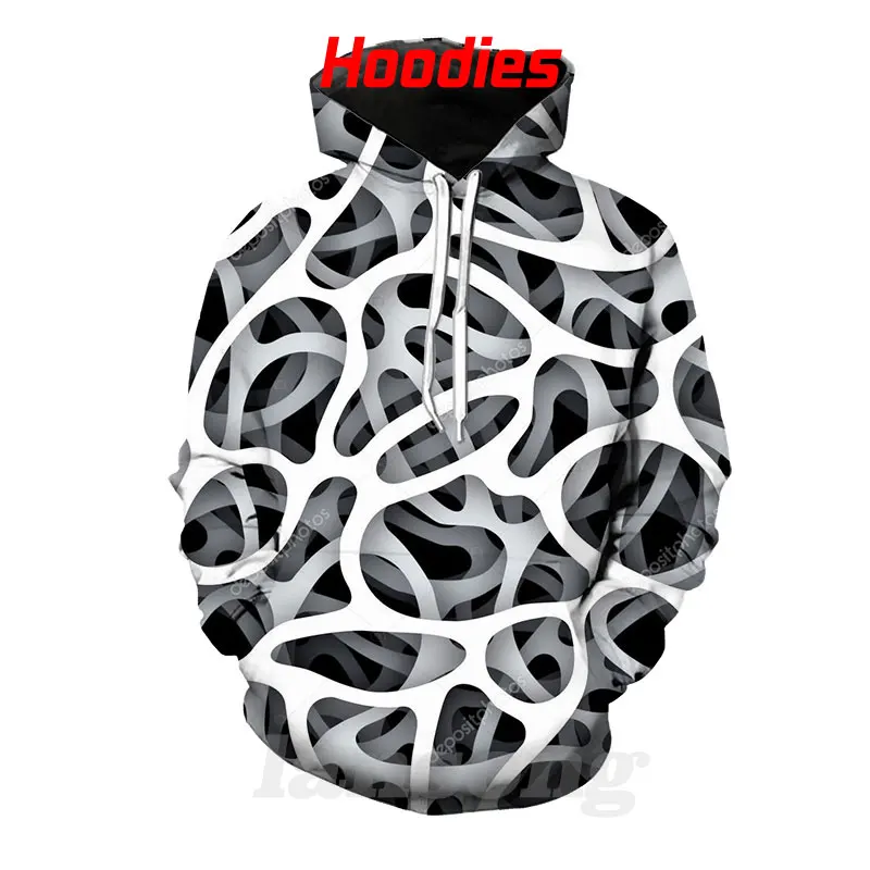 

Мужская толстовка с капюшоном и 3D-принтом, в стиле Харадзюку