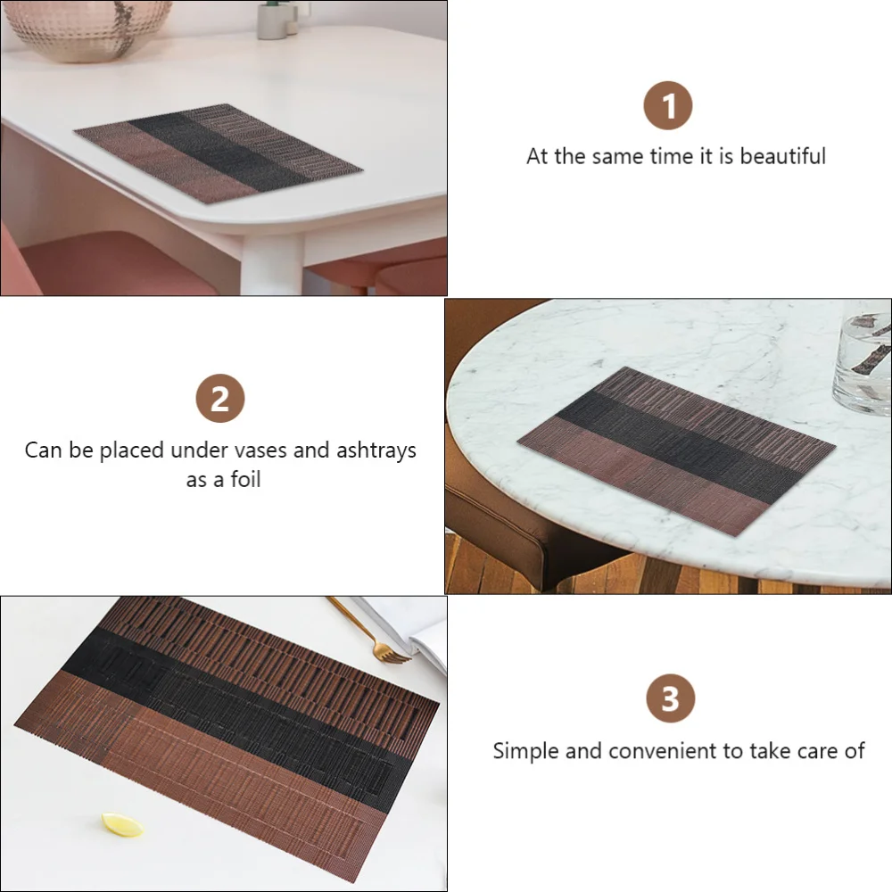 

10pcs Waterproof Place Mat Heat-resistant Table Dining Pad Party Table Mat