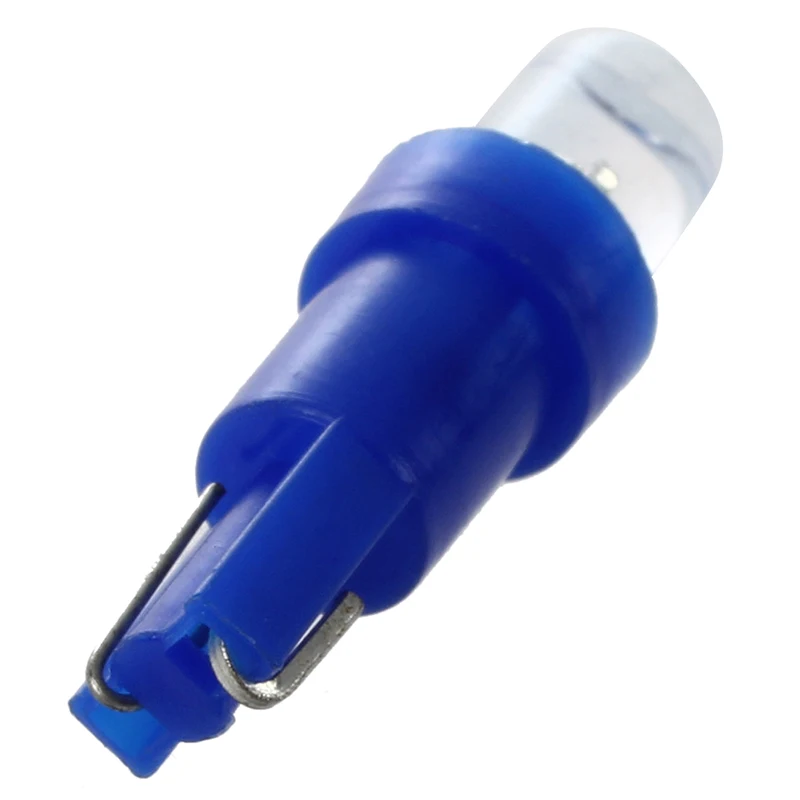 

10 T5 17 18 58 Wedge Dashboard Blue LED Light Bulb Lamp