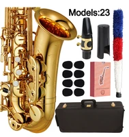 mfc saxophone alto 23 professional alto sax custom 23 series high saxophone gold lacquer with mouthpiece reeds neck case