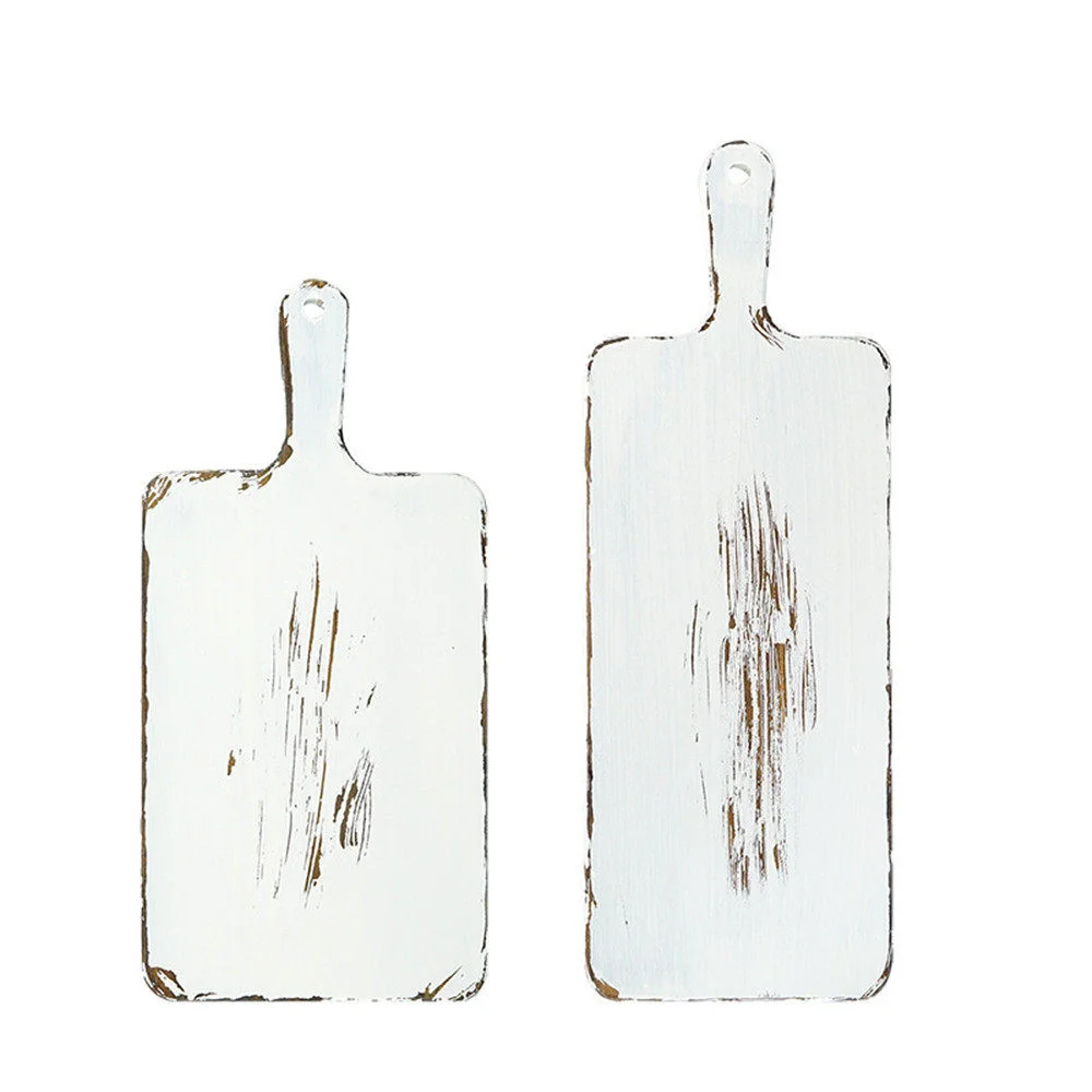 Ретро деревянный проблемный белый поднос для хранения фруктовый торт хлебная