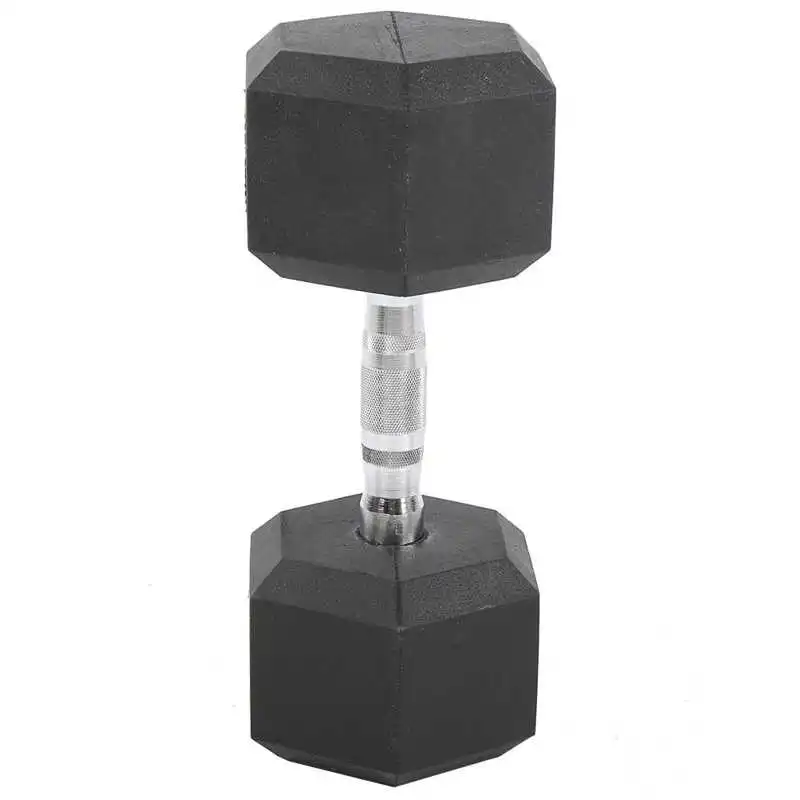 

Dumbbell 12.5kg Rubber Hex Exercise Dumbbell Home Gym Workout Fitness Equipment No Scrolling Weight Lifting Equipment