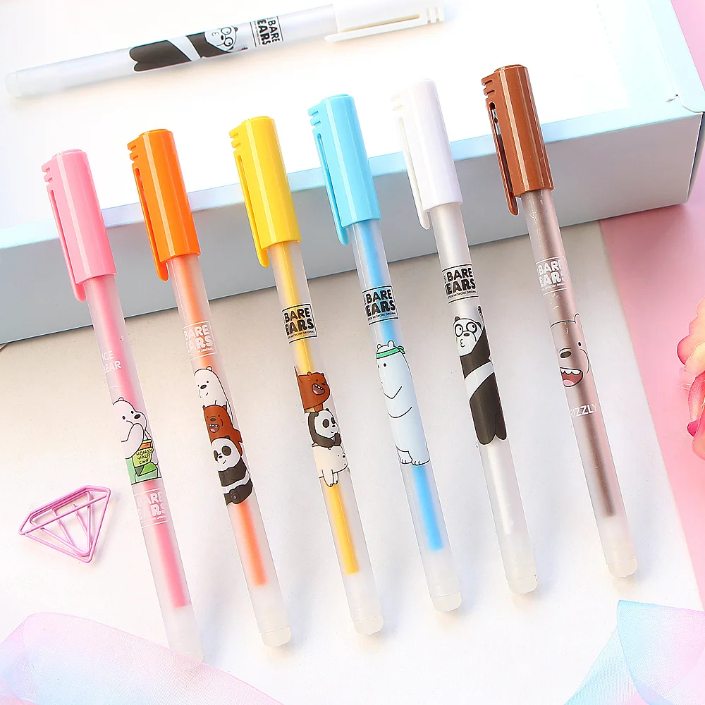 12 шт./кор. кавайная мультяшная ручка стираемые гелевые ручки волшебная 0 38 мм для