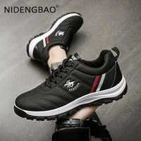 autumn winter running shoes for men pu leather waterproof soft comfortable casual sports shoes athletic trainers gym footwear