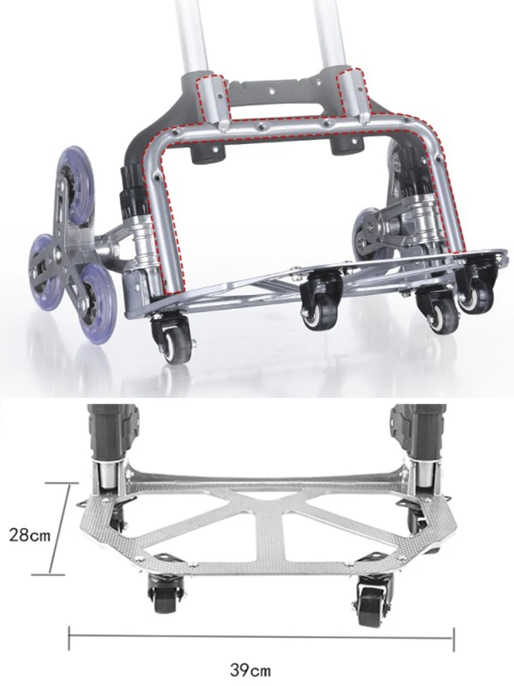 B LIFE Лестницы взбираясь тележки Портативный 150 кг Ёмкость Складная ручная тележка
