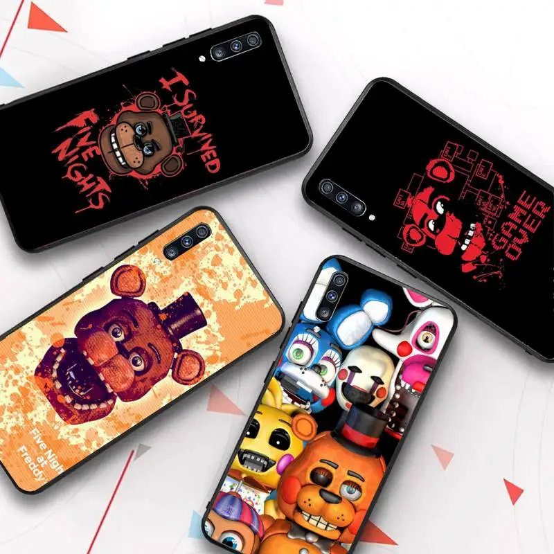 

Fnaf Five Anime Phone Case for Samsung Galaxy A51 30s a71 Soft Silicone Cover for A21s A70 10 A30 Capa
