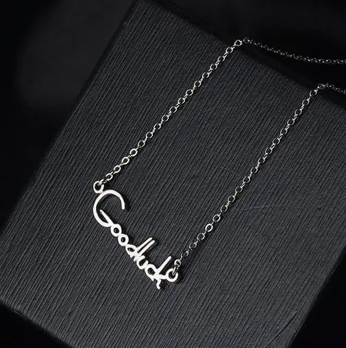 Подвеска goodluck в Корейском стиле модная цепочка для ключицы аксессуары ожерелье