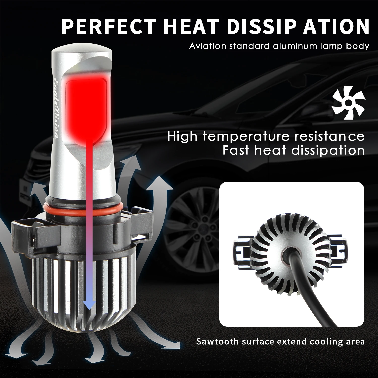 

2pcs H8 LED HB4 LED Car Fog Light Bulbs 5202 5201 9005 HB3 9006 H9 H11 Automobile Daytime Running Fog Lamp Bulb Auto Accessories