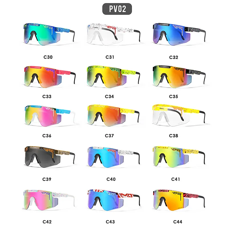 

Original Pit Viper Sunglasses For Men Women Cool Oversized Sports Shades UV400 Lens Sun Glasses With Free Box