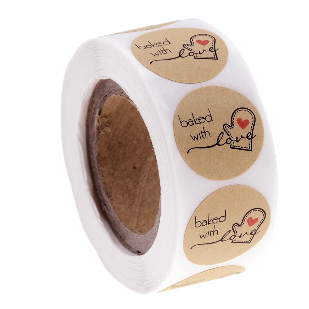 500 шт./рулон бирки для рождественских подарков счастливые праздники запеченные