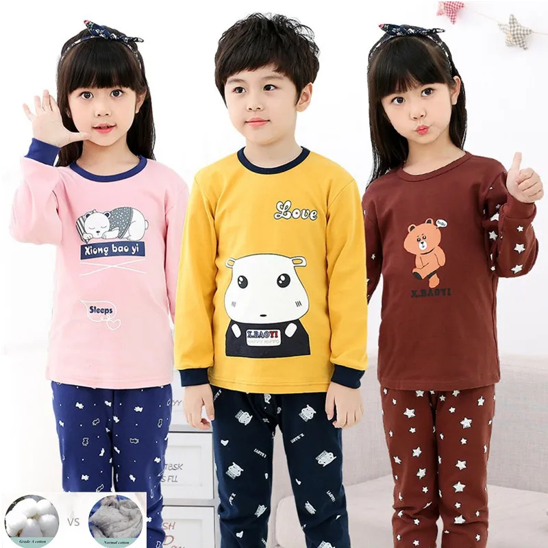 Весна лето 2020 детский пижамный комплект пижама с длинными рукавами для малышей