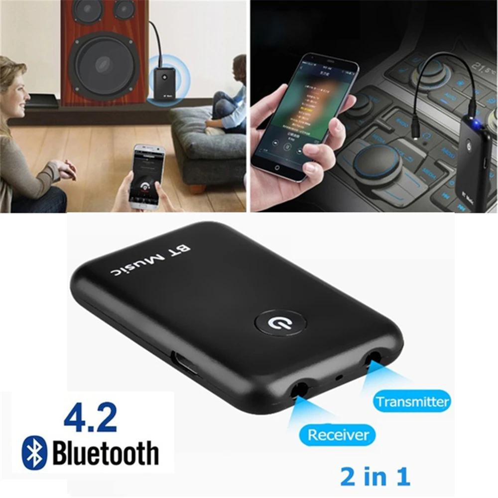 2 в 1 Bluetooth передатчик приемник для ТВ автомобильный компьютер 4 беспроводной