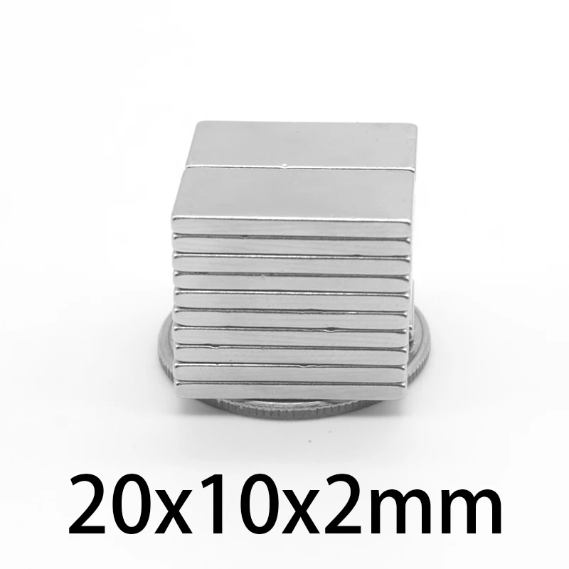 Неодимовый магнит NdFeB 20x10x2 мм супермощный imanes постоянный 20*10*2 10-200 шт. |