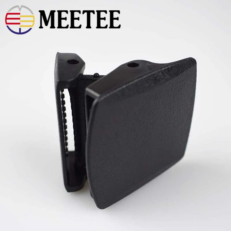 5 шт. Meetee 3 8 см Пластиковый черный Зажим для ремня Пряжка головка мужчин холст