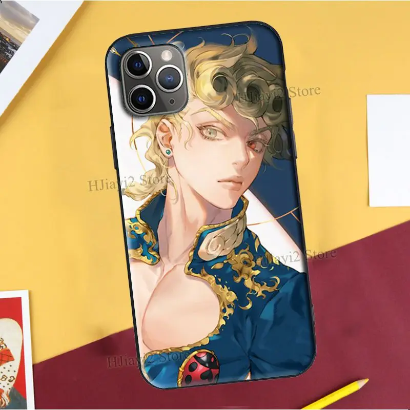 Чехол JOJO Bizarre Adventure Anime для iPhone 11 Pro Max 12 mini SE 2020 X XR XS 7 8 Plus | Мобильные телефоны и