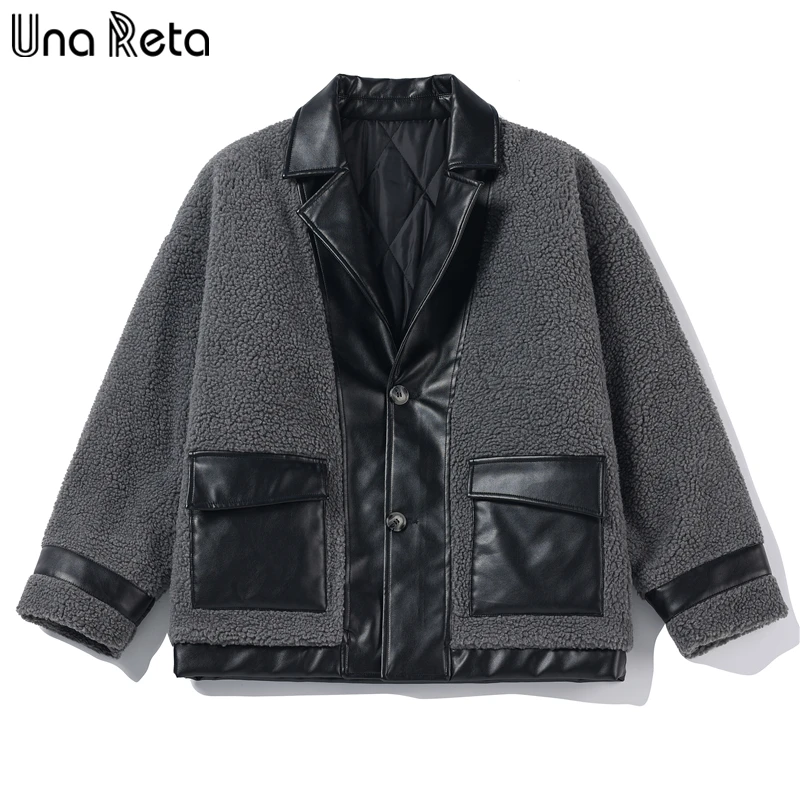 

Куртка мужская зимняя из искусственной кожи, на флисе