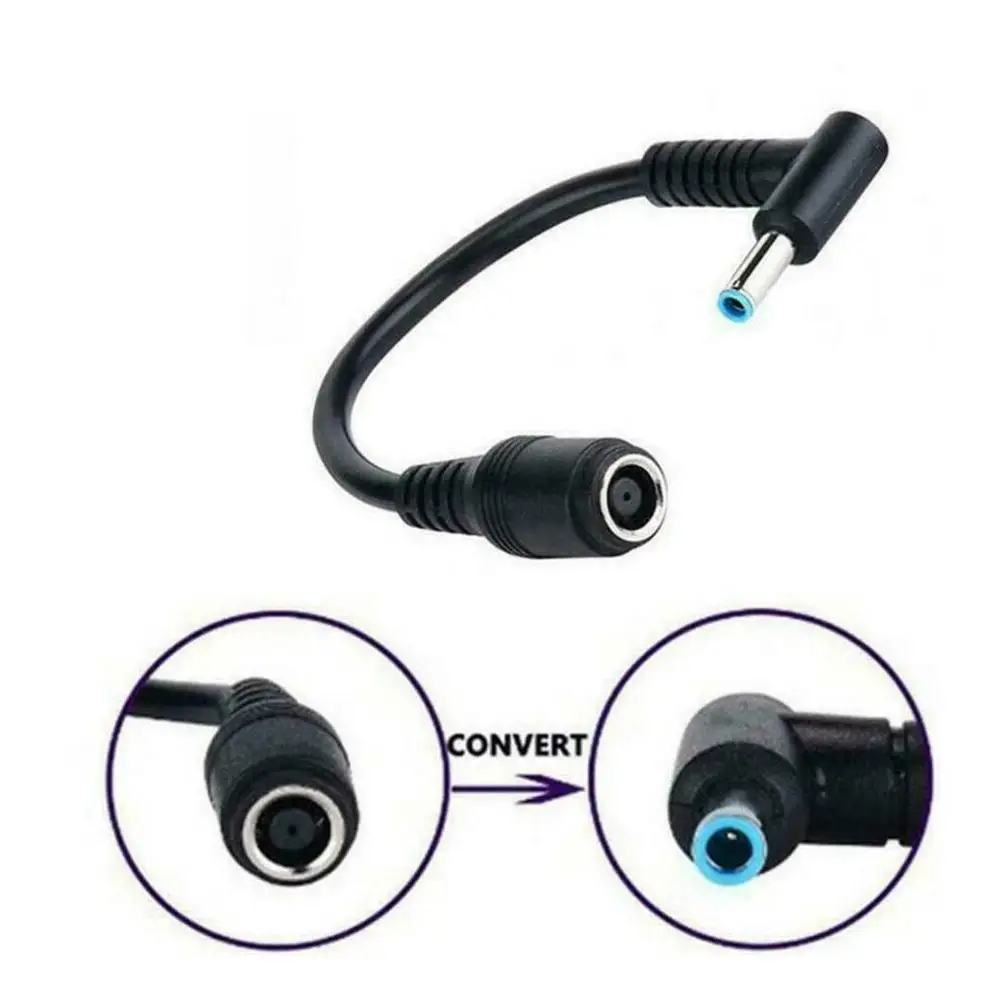 

New DC Power Adapter Cable Extension Cable For Hp Ultrabook 7.4*5.0 Cable Female Elbow To With Connector 4.5*3.0 Pin Male W4Q5