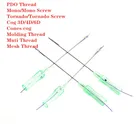 Острые иглы для ухода за кожей, корейские острые иглы для ухода за кожей, 19 г, 21 г, 23 г, тупые, тип LW, Cog 3D, 4D, 6D, Pdo, подтяжка нитками