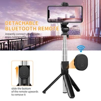 wireless bluetooth selfie stick foldable mini tripod stand expandable monopod with remote control for camera iphone ios android