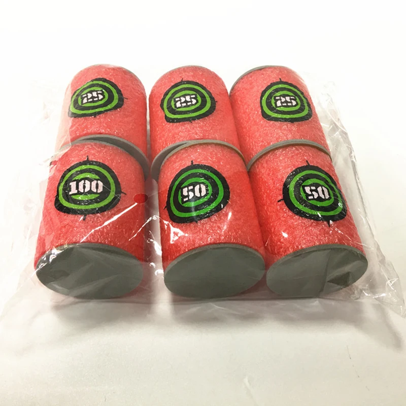 6 шт. пули Nerf из пенопласта для тренировок мишени Дротика специальная тренировка