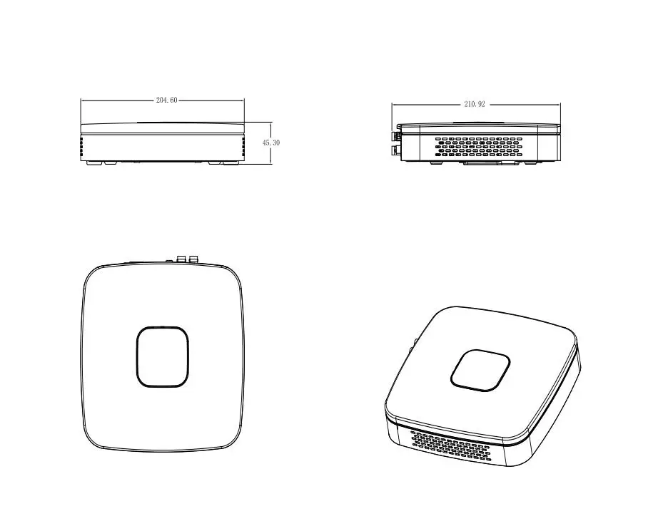 Цифровой видеорегистратор Dahua 4 канала Penta-brid 720P 1U поддерживает видеовходы