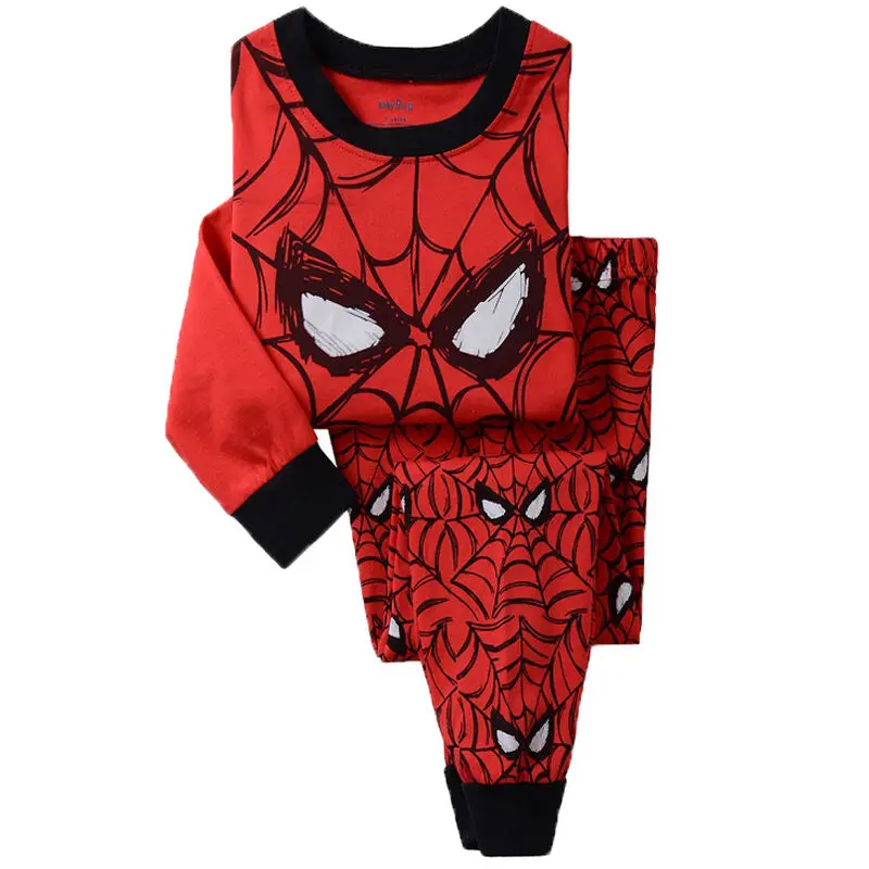 Kids Boys Spider man Clothes Long Sleeve Top T-shirt+Pants Tousers 2pcs Autumn Toddler Outfits Pajama Sleepwear Nightwear 2-8T |