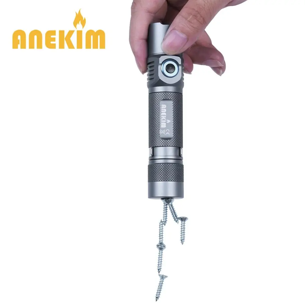 

ANEKIM VC30 P9 Tactical 1050lm LED Flashlight with Power indicator ATR, USB charging, Tail Magnetic 18650 EDC Flashlight