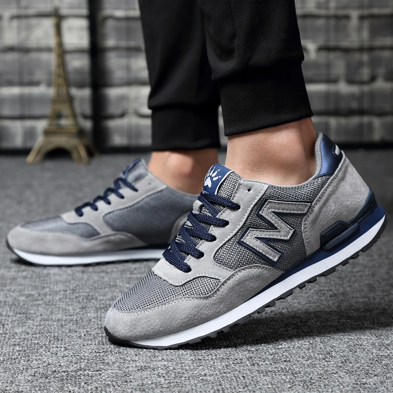 Кроссовки спортивные мужские SusuGrace весна на шнуровке дышащие светильник зящие |