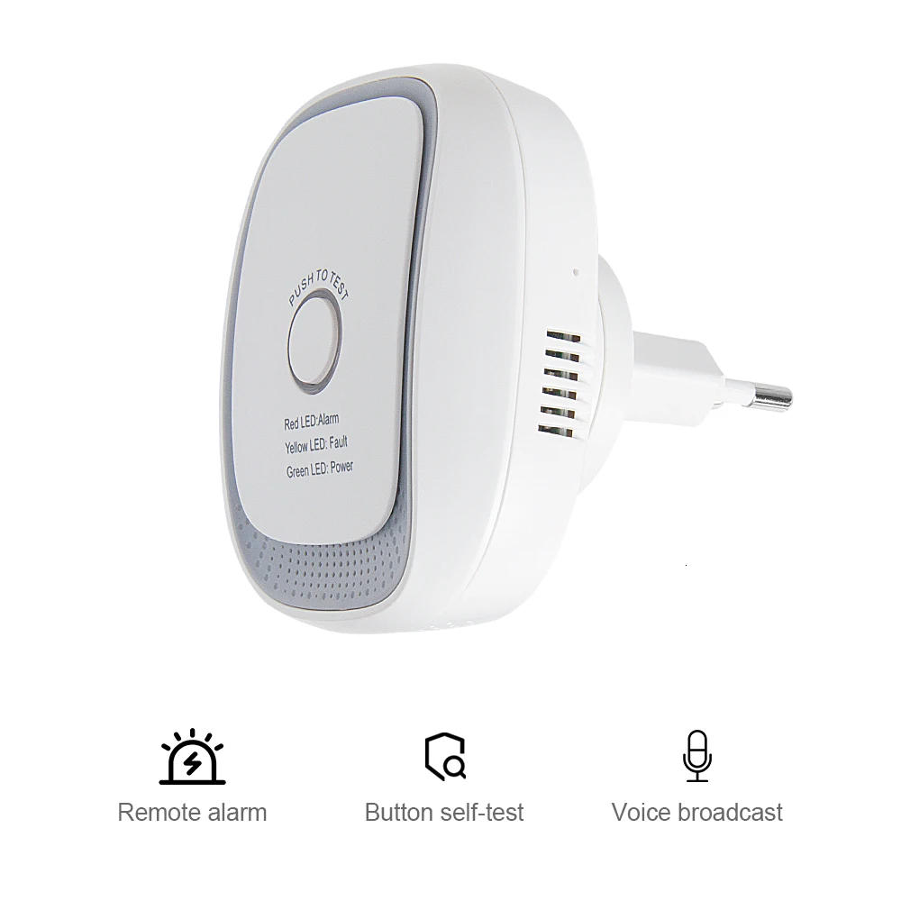 Датчик утечки горючего газа HEIMAN Zigbee Tuya датчик природного детектор сжиженного