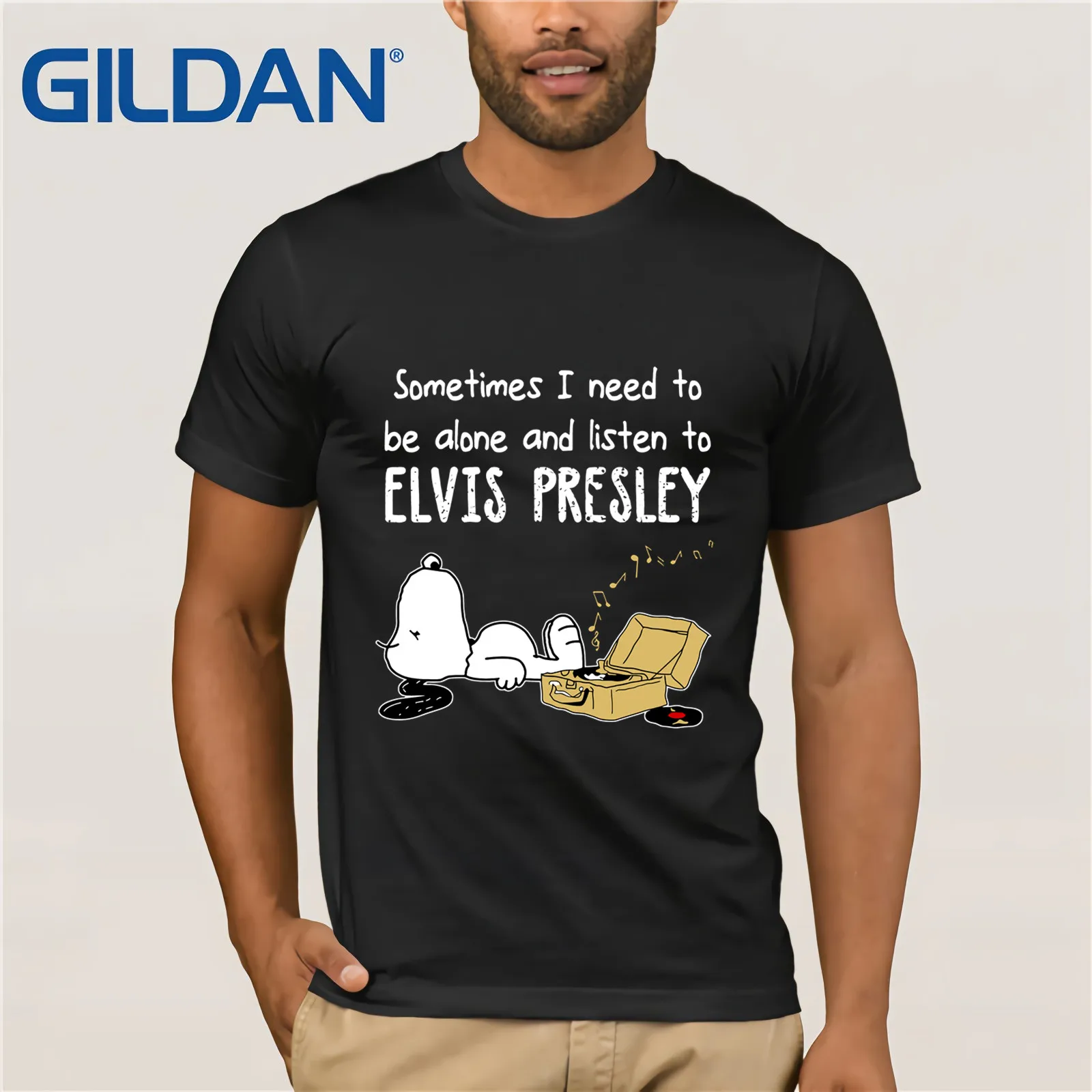 Иногда мне нужно быть одни и послушать Elvis Presley 2019 Летняя мужская футболка с