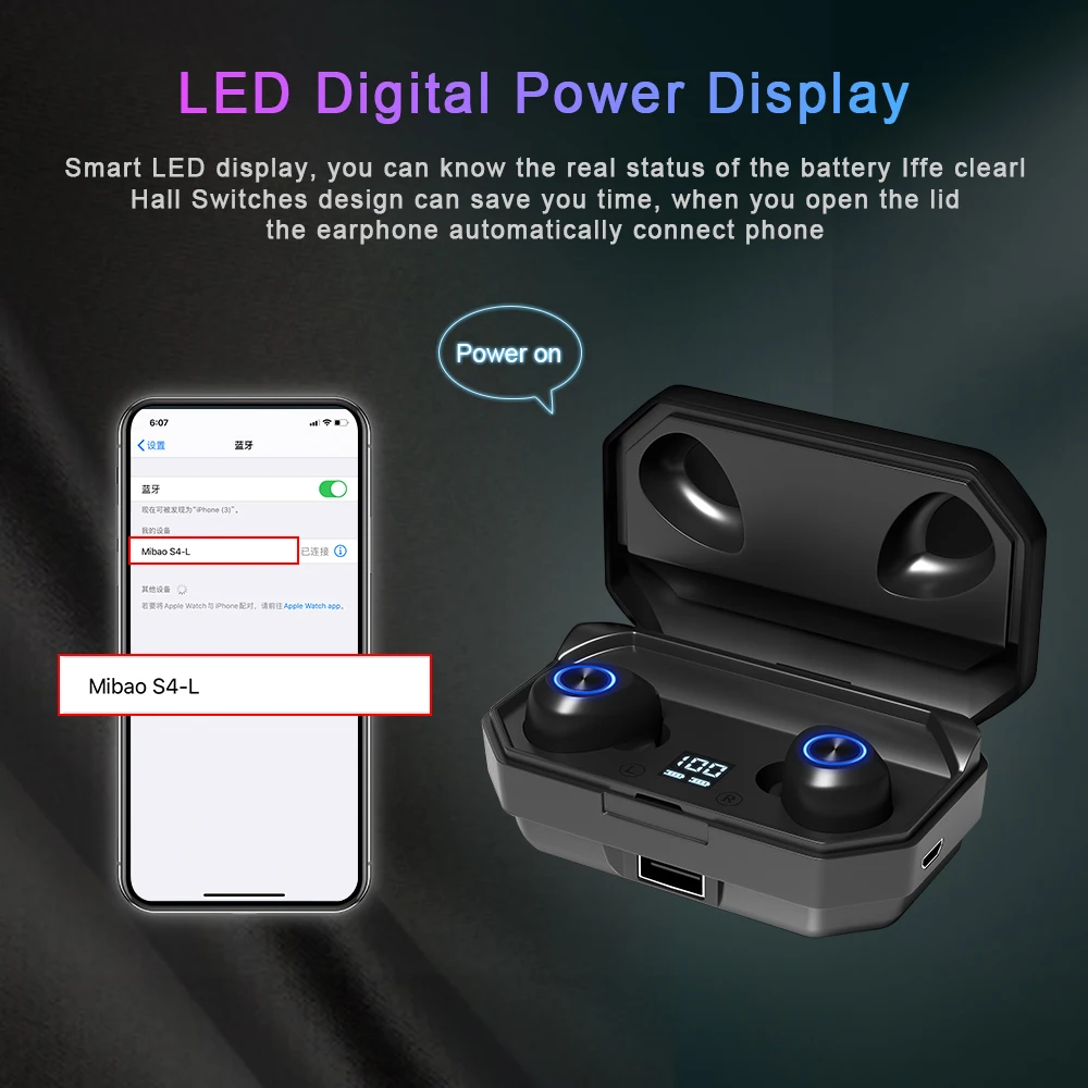 Беспроводные наушники ThundeaL APTX S4 TWS bluetooth 5 0 стереогарнитура 3D PX5 водонепроницаемая