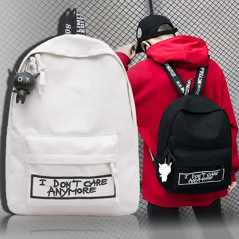 2019 новый рюкзак модный женский из парусины в стиле кукла кулон дорожная сумка