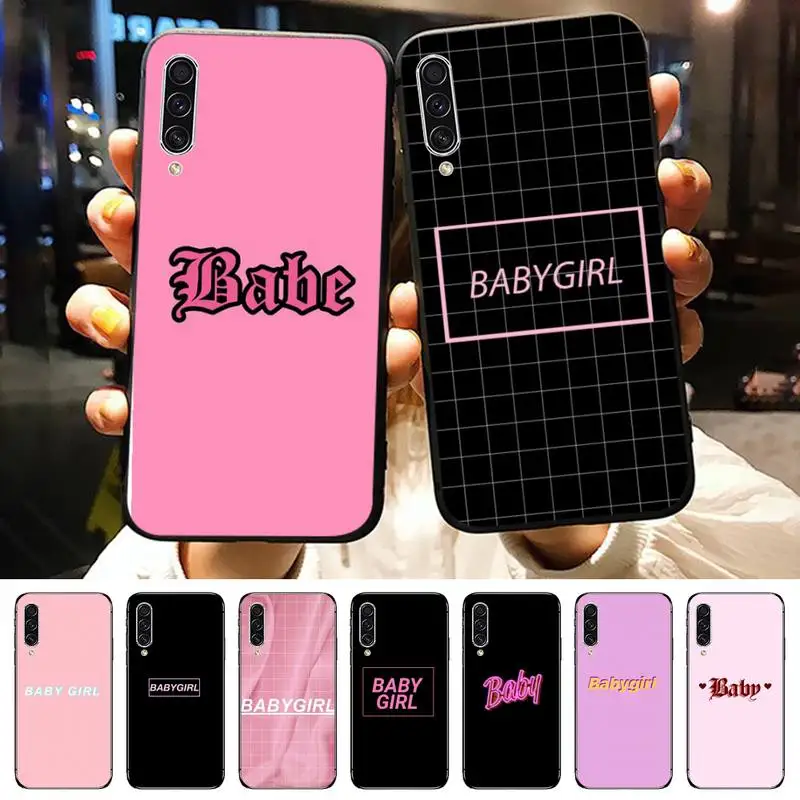 

Colorful BABY Babe letter pattern Phone Case For Samsung galaxy A S note 10 7 8 9 20 30 31 40 50 51 70 71 21 s ultra plus
