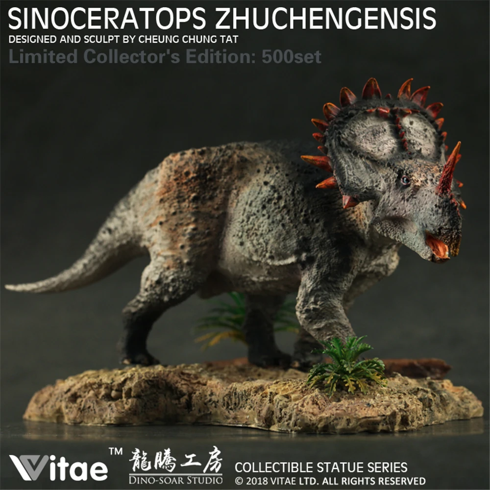 В наличии! Фигурка Трицератопс китайского Sinoceratops в масштабе 1:35, модель динозавра, базовая игрушка, коллекционное украшение