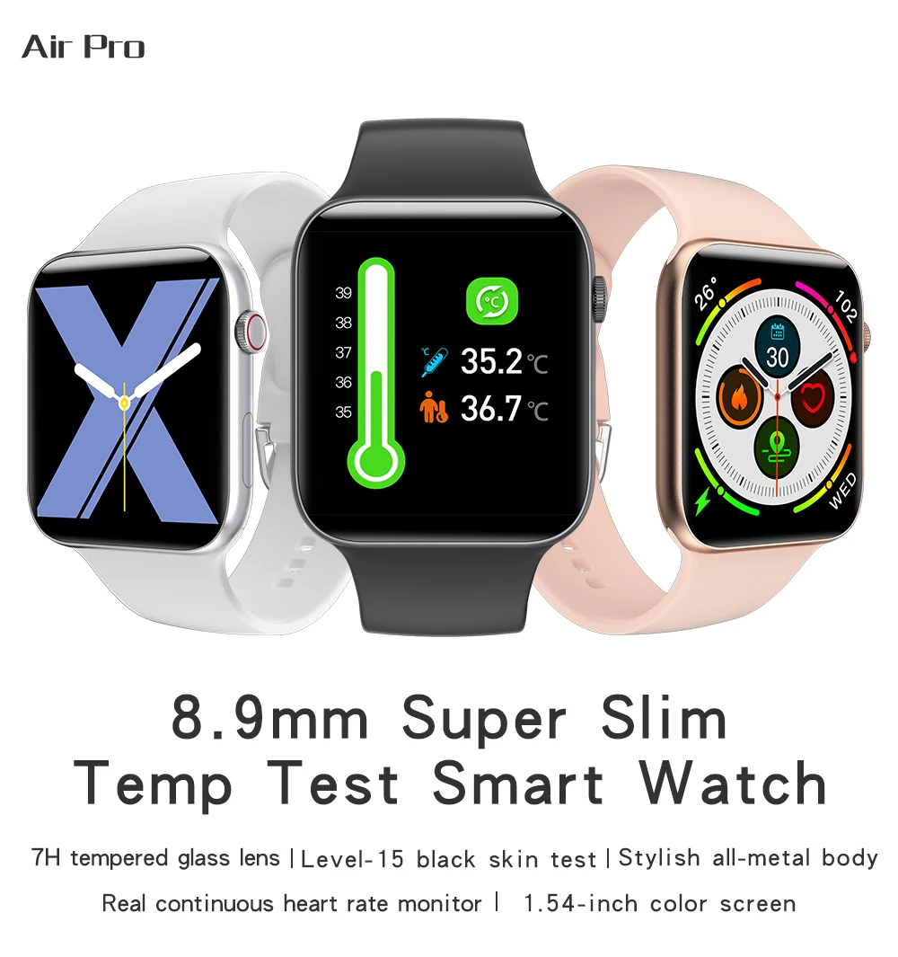 ninkear air pro smart watch clock men sport women smartwatch 2021 heart rate sleep blood pressure monitor bluetooth android ios free global shipping