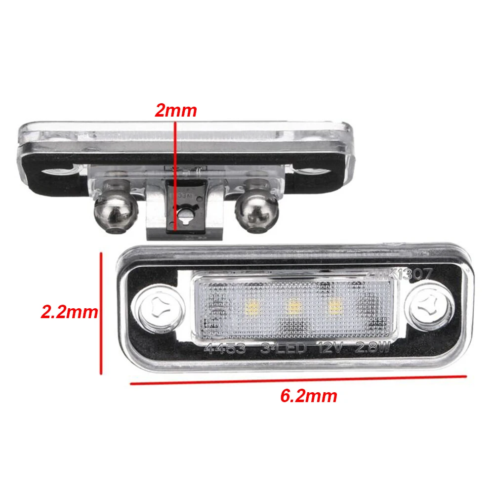 For Mercedes-Benz License Plate Light Lamp W203 5D W211 W219 R171 Bright White DC 12V Exterior LED | Автомобили и мотоциклы