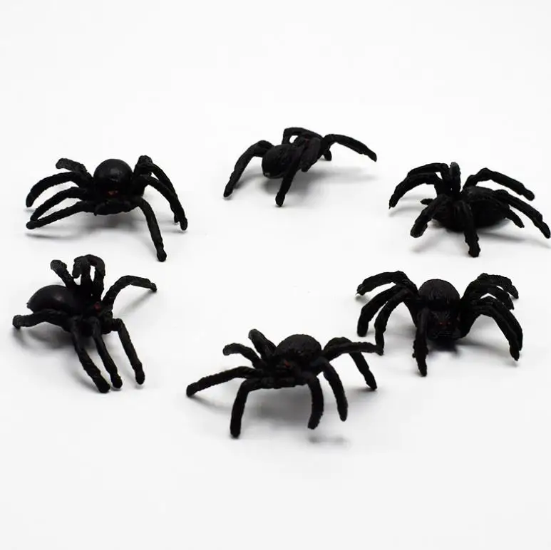 Искусственный Мини-паук из ПВХ модель животного розыгрыш шутка игрушки для детей