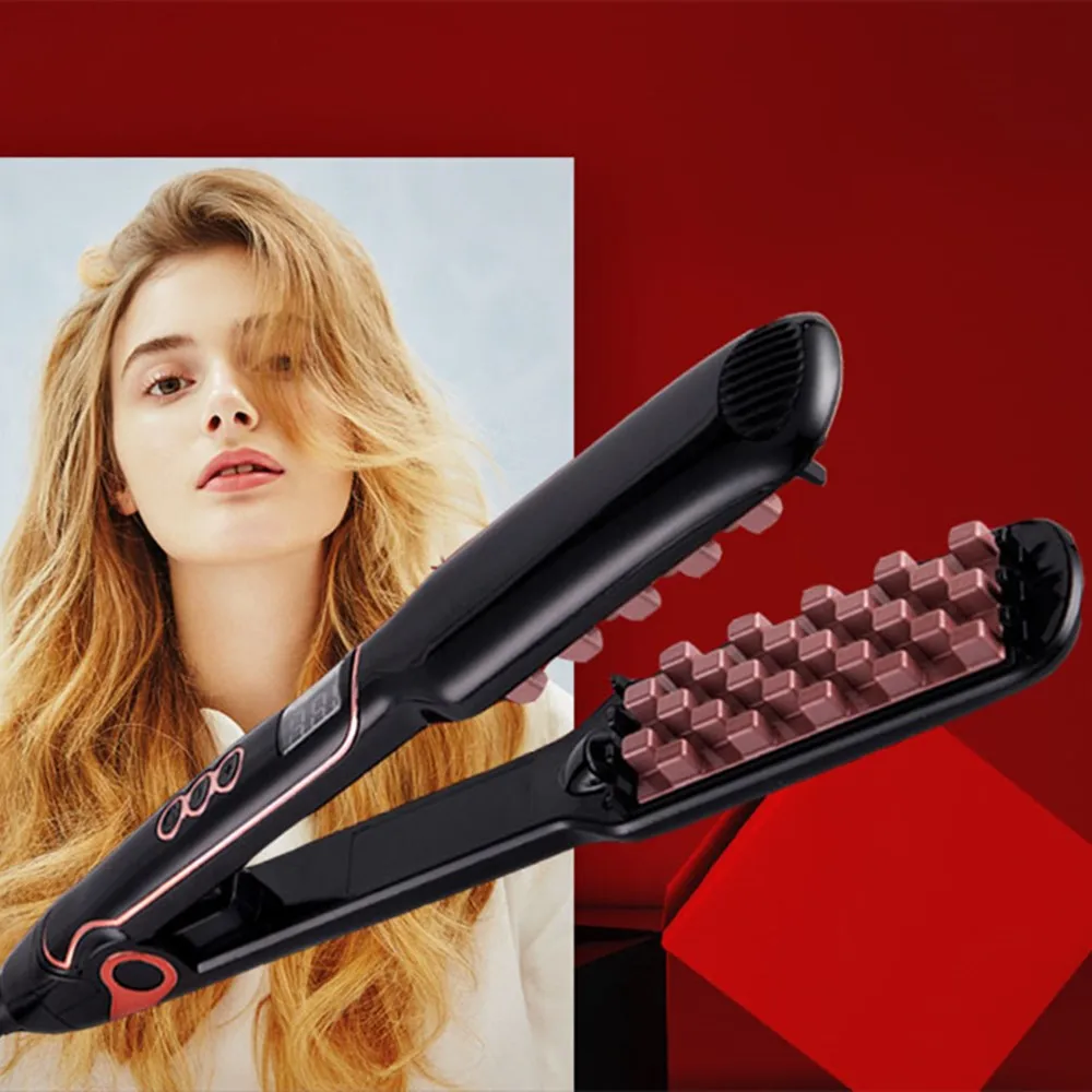Новинка 2020 Электрический пушистый утюжок для объема волос щетка выпрямления и