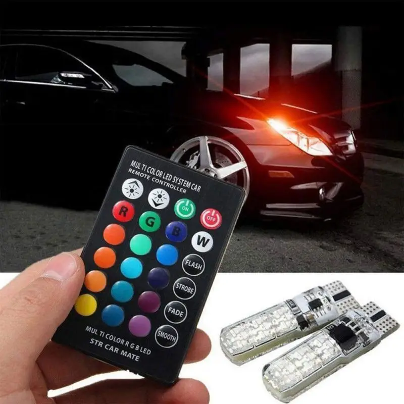 T10 RGB светодиодный пульт дистанционного управления автомобильный шаг вежливости
