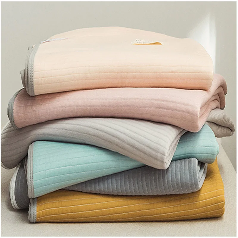 Модальная ткань летнее стеганое детское одеяло Однократное простое однотонное