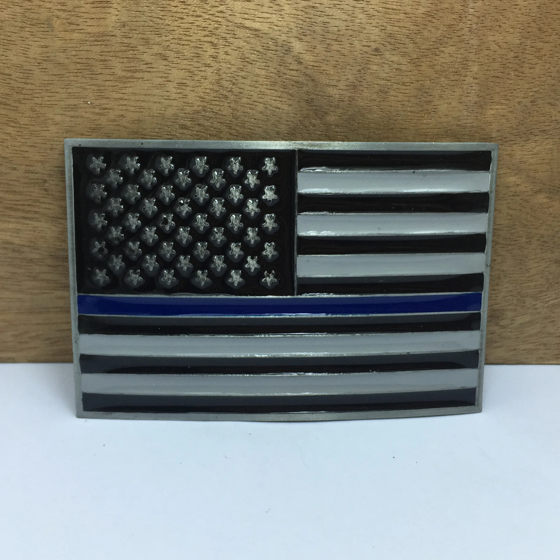 Горячая Распродажа черный цвет Американский национальный флаг металлическая