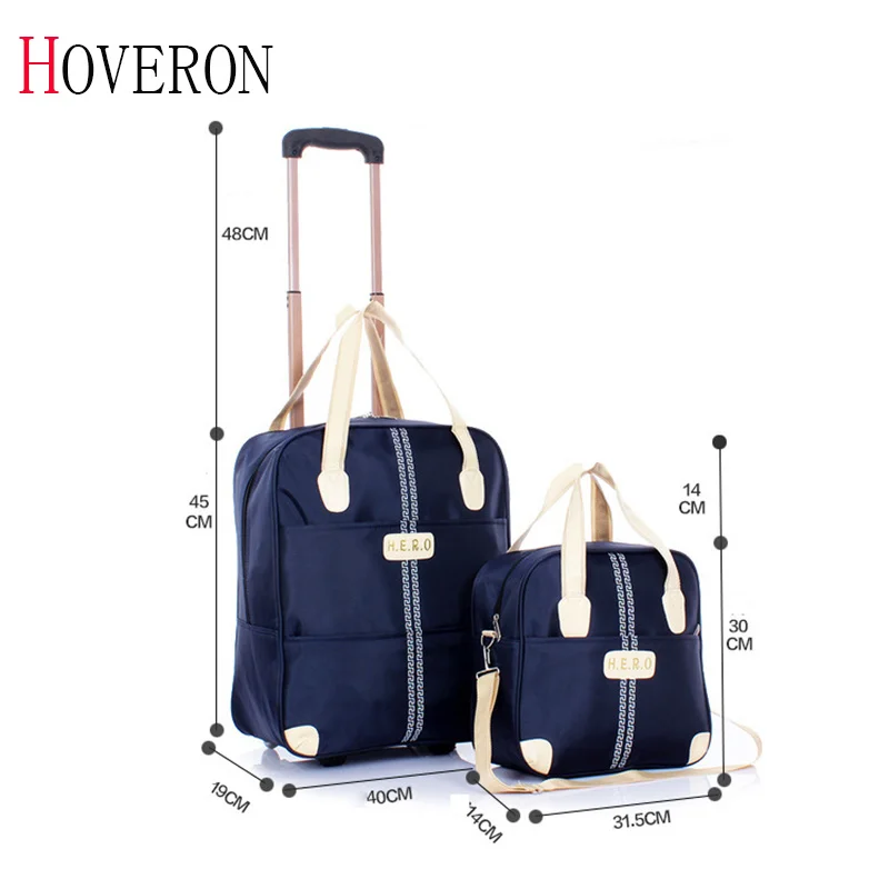 Casual woman travel suitcase portable trolley case rolling suitcase   Fashion Rolling Case Travel Bag Wheels Luggage Suitcase