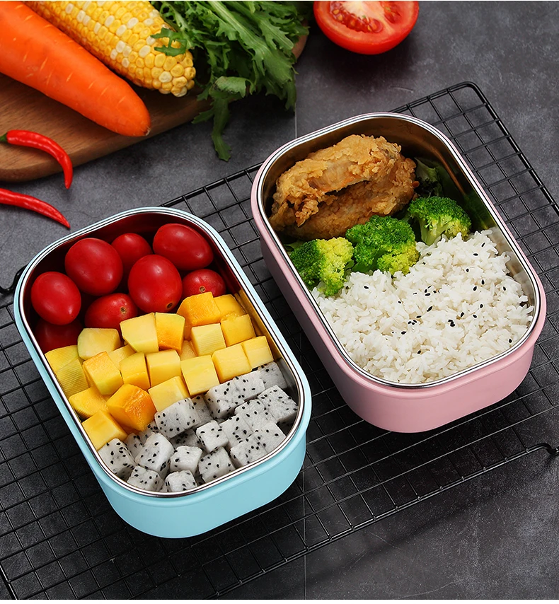 WORTHBUY, японская 304, нержавеющая сталь, Bento Box, микроволновая печь, Ланч-бокс для детей, школьная коробка для фруктов, еда, герметичный контейнер для ланча