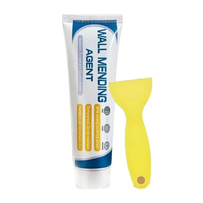 

Wall Crack Repair Agent With Scraper Quick-drying Wall Mending Agent Repair CreamWalls Peeling Graffiti Repair Paste Wall Paint