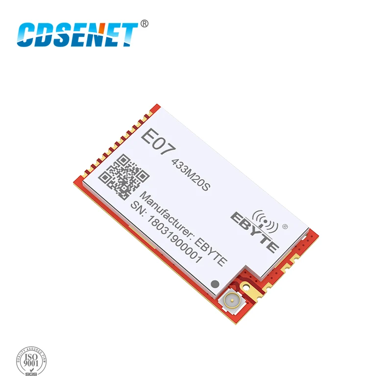 

CC1101 433MHz 100mW RF Module 20dBm CDSENET Long Distance SMD PA Transceiver 433 MHz IPEX Transmitter and Receiver E07-433M20S